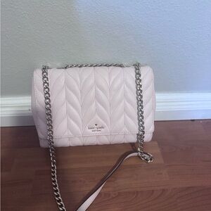 Kate Spade Light Pink Quilted Shoulder Bag